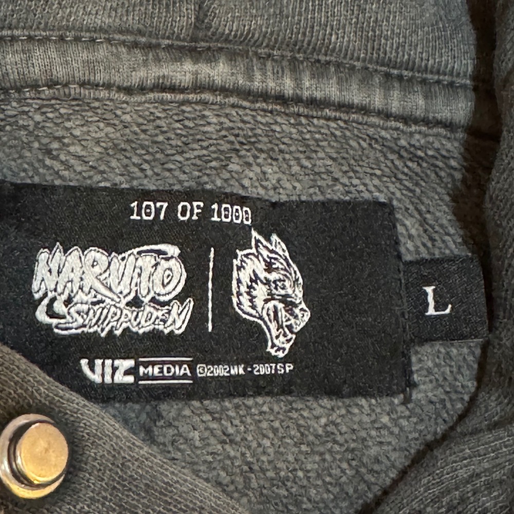 Darc Sport Naruto Shippuden Obito Hoodie Washed Black Limited 107/1000 Large - Picture 2 of 11